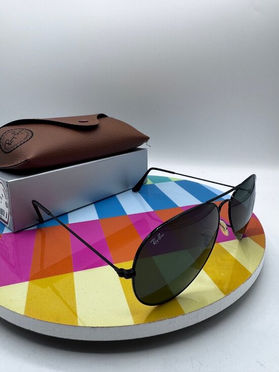 Ray-Ban Aviator Large RB3026 L2821 62mm Black Frame/Green G-15 Sunglasses